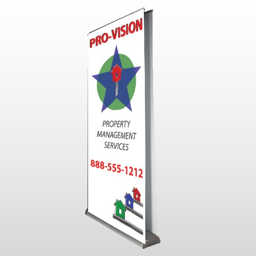 Property Management 363 Retractable Banner Stand