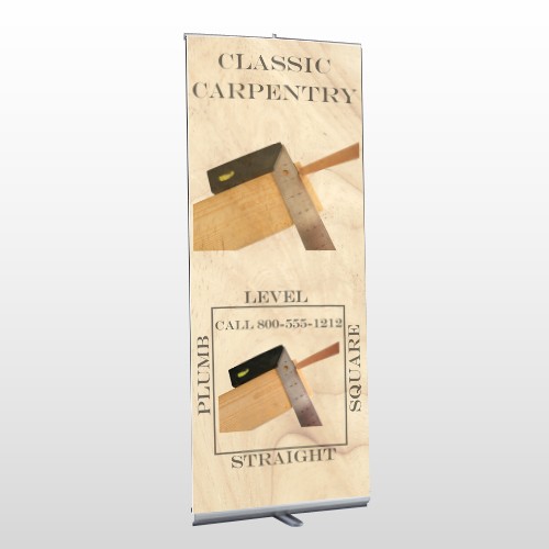 Carpentry 238 Retractable Banner Stand