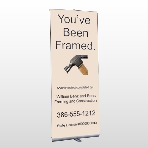 Framed 236 Retractable Banner Stand