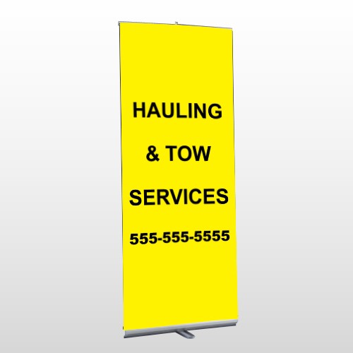 Hauling 127 Retractable Banner Stand