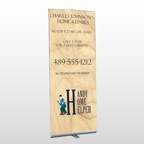 Home Repair 242 Retractable Banner Stand