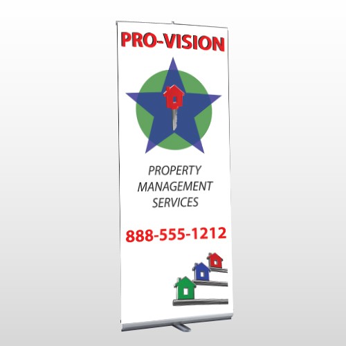 Property Management 363 Retractable Banner Stand