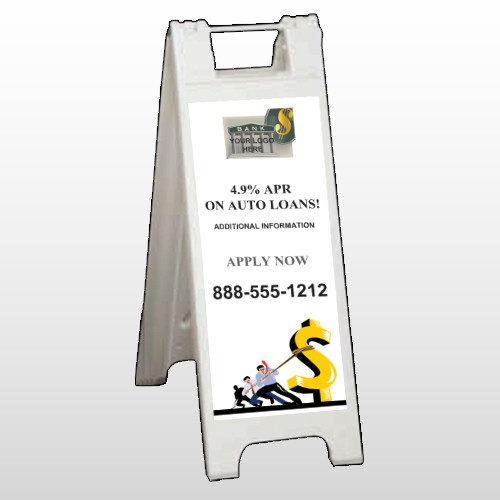 Auto Loan 173 A Frame Sign
