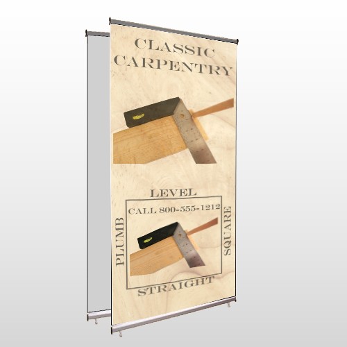 Carpentry 238 Telescope 3 Banner Stand