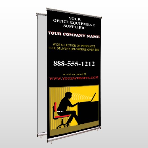 Office 149 Center Pole Banner Stand