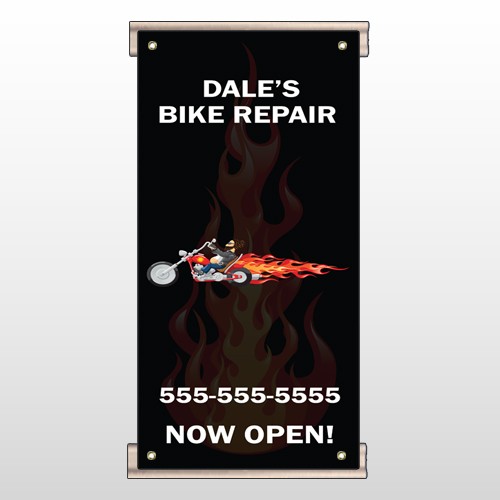 Harley Flames 108 Track Sign