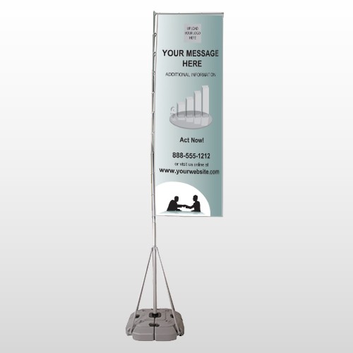 Bank 174 Exterior Flag Banner Stand