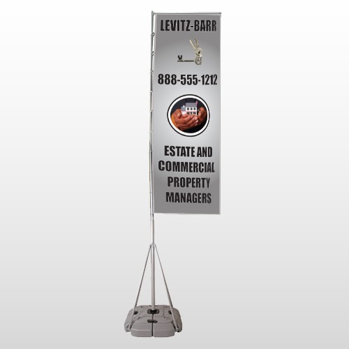 Bar 362 Exterior Flag Banner Stand