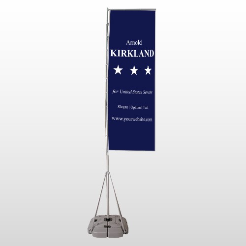 Senate 134 Exterior Flag Banner Stand