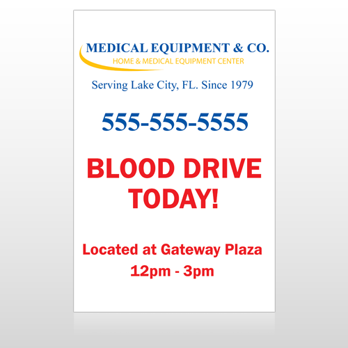 Blood Drive 97 Custom Sign