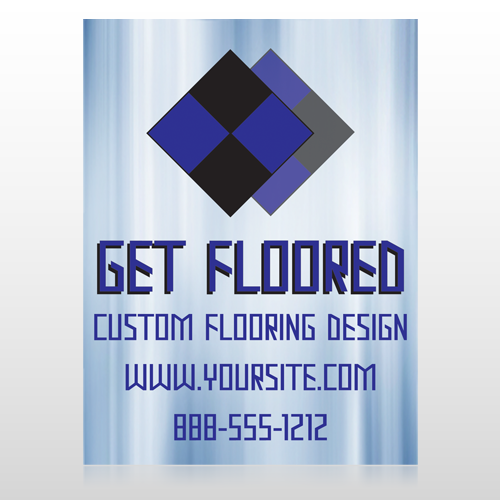 Blue Checker 249 Custom Sign