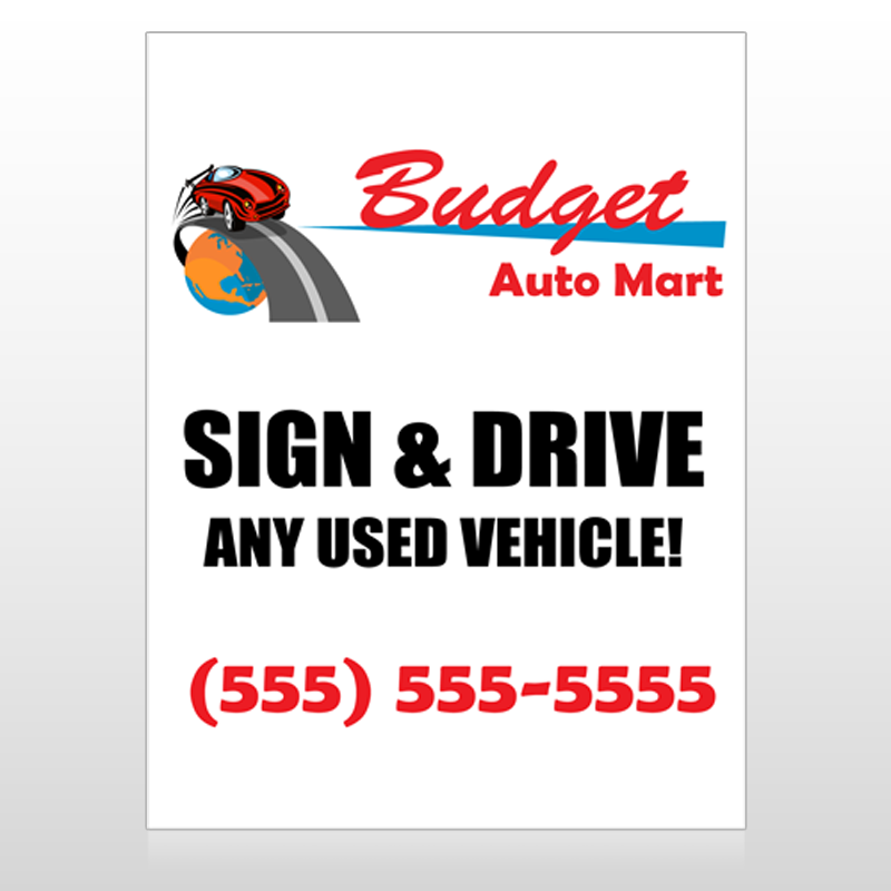 Budget Auto Mart 116 Custom Decal