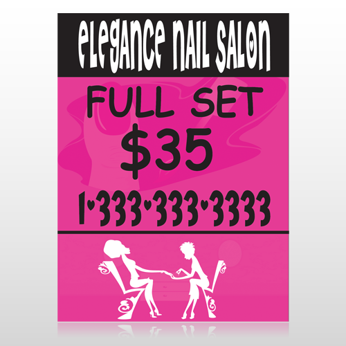 Elegant Nails 643 Custom Sign