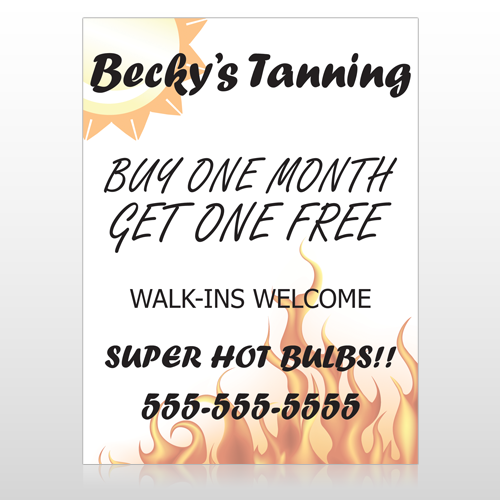 Flaming Suntan 298 Custom Decal