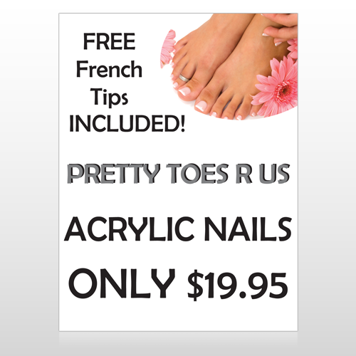 Floral Pedicure 293 Custom Sign