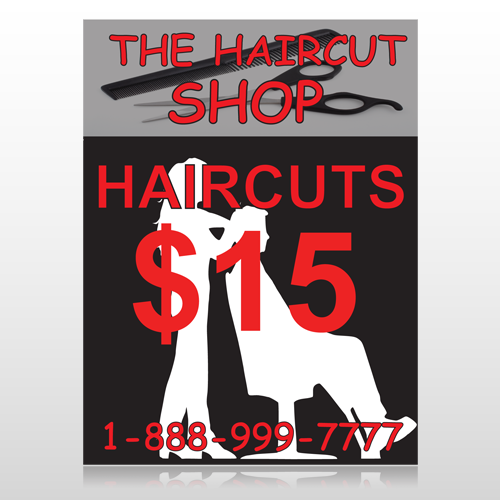 Haircut Scissor 644 Custom Decal
