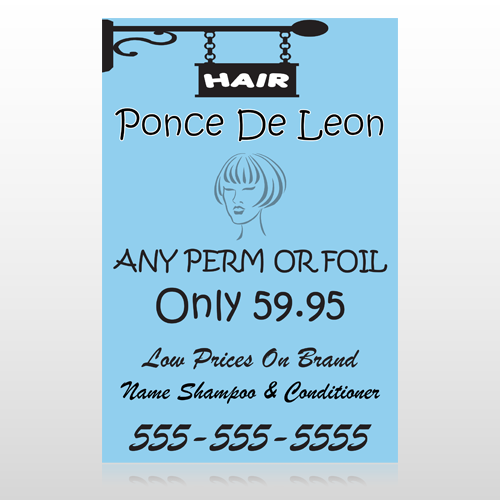 Hair 289 Custom Sign