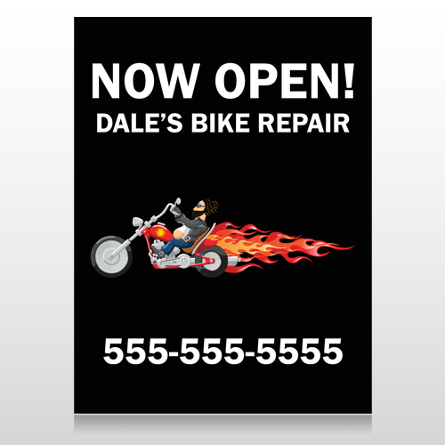 Harley Flames 323 Custom Decal