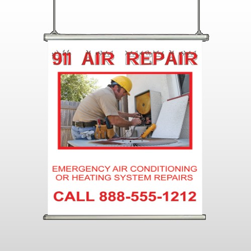AC Repair 251 Hanging Banner