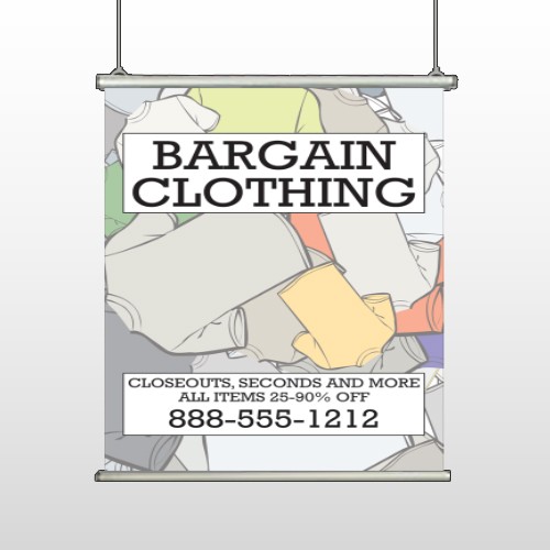 Bargain Bin 532 Hanging Banner