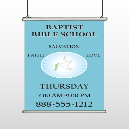 Bible Dove 162 Hanging Banner 