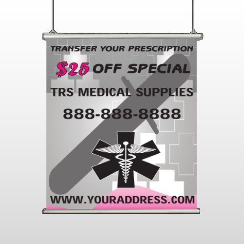 Caduceus Med 503 Hanging Banner