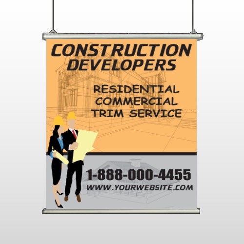 Contractors 645 Hanging Banner