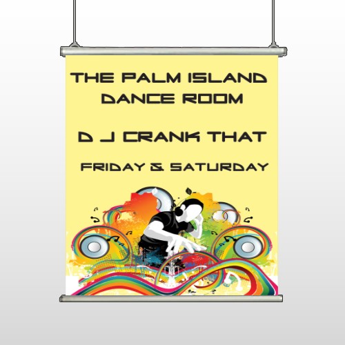 DJ Crank Night 369 Hanging Banner