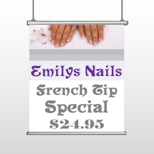 Flower Hands 295 Hanging Banner