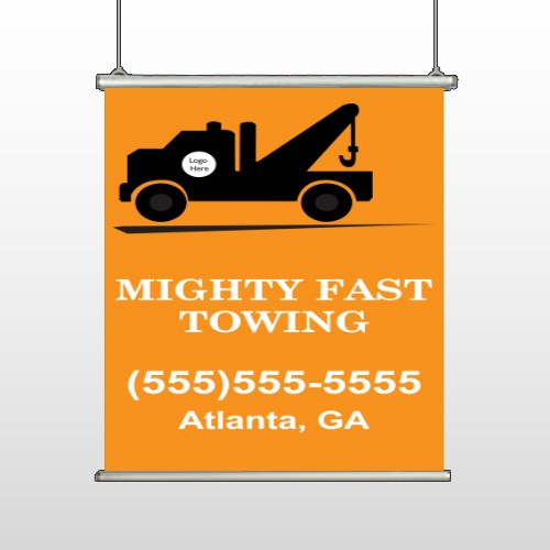 Mighty 128 Hanging Banner