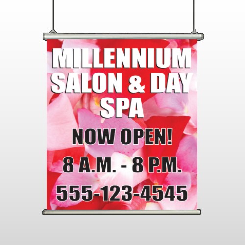 Millennium Spa 493 Hanging Banner