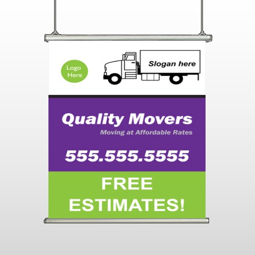 Moving Truck 293 Hanging Banner