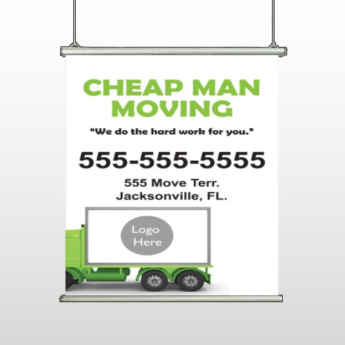 Moving 121 Hanging Banner