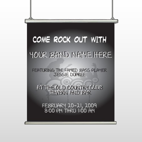 Silhouette Band 366 Hanging Banner