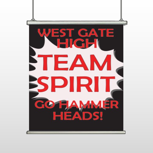Team 43 Hanging Banner