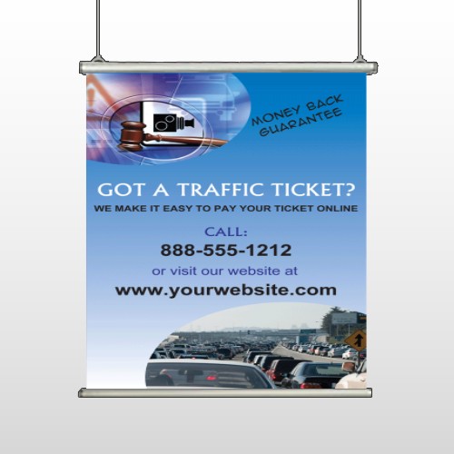 Traffic Cars 151 Hanging Banner