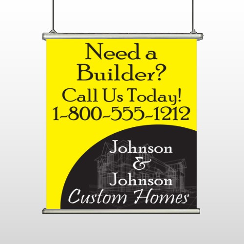 Yellow House Plan 216 Hanging Banner