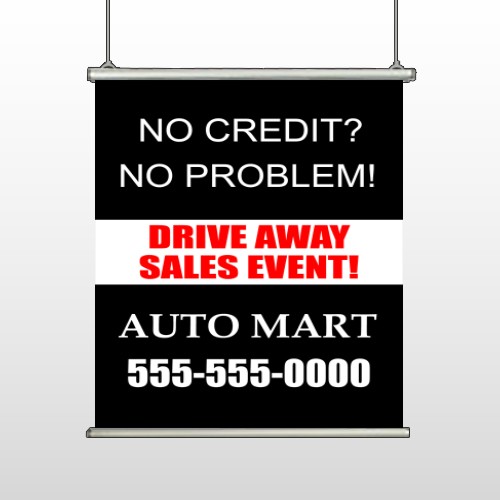 Auto Mart 114 Hanging Banner