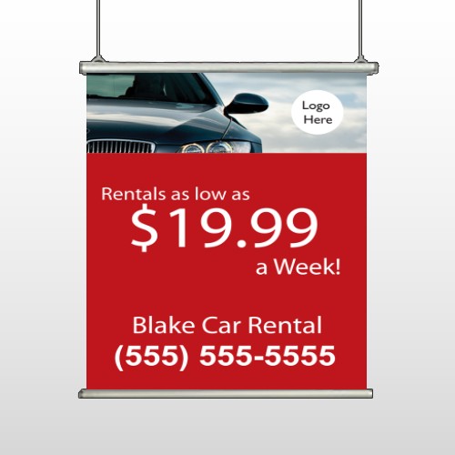 Car Rental 112 Hanging Banner