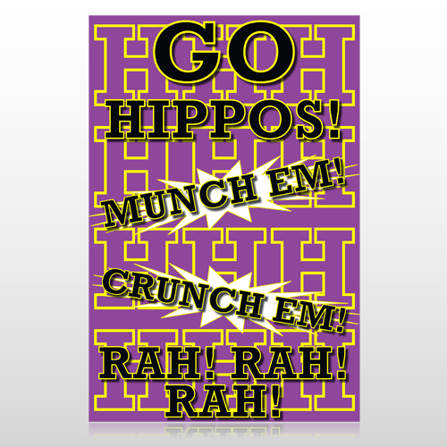 Hippos 45 Custom Sign