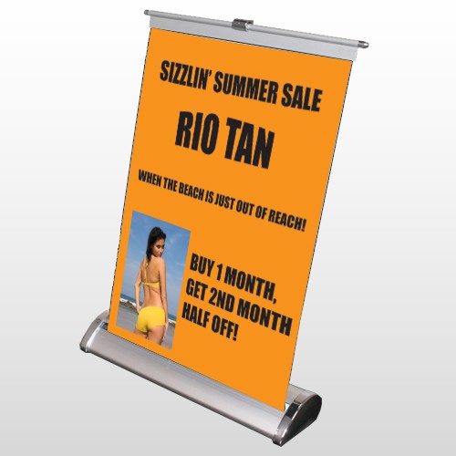 Rio Tan Beach 489 Retractable Counter Top Stand