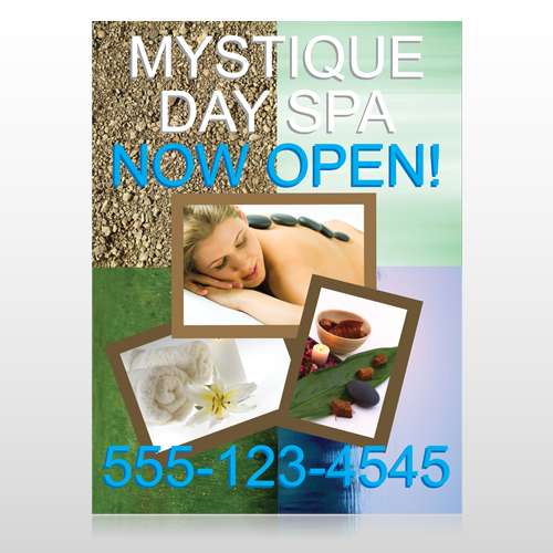 Mystique Spa 492 Custom Sign