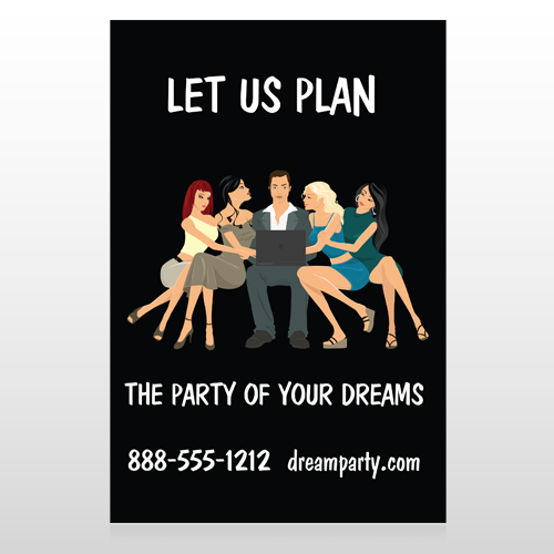 Party Planning 519 Custom Sign