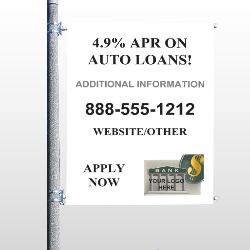 Auto Loan 155 Pole Banner