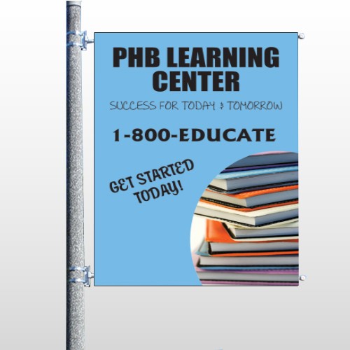 Book Learning 156 Pole Banner