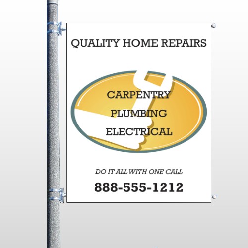 Construction 241 Pole Banner