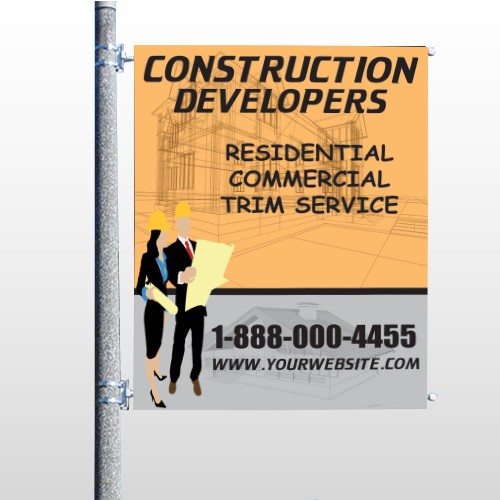 Contractors 645 Pole Banner