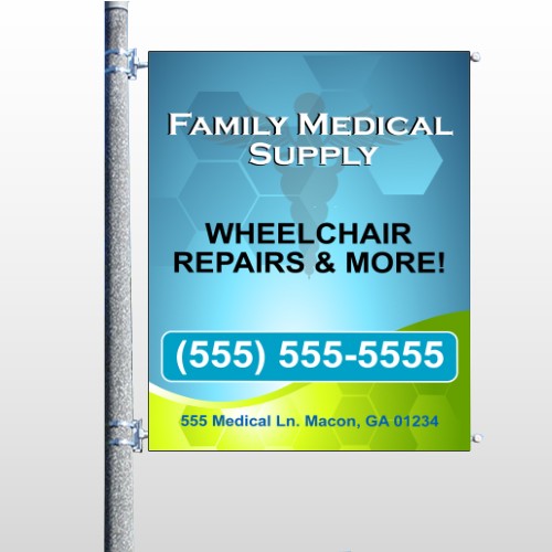 Family Medical 138 Pole Banner