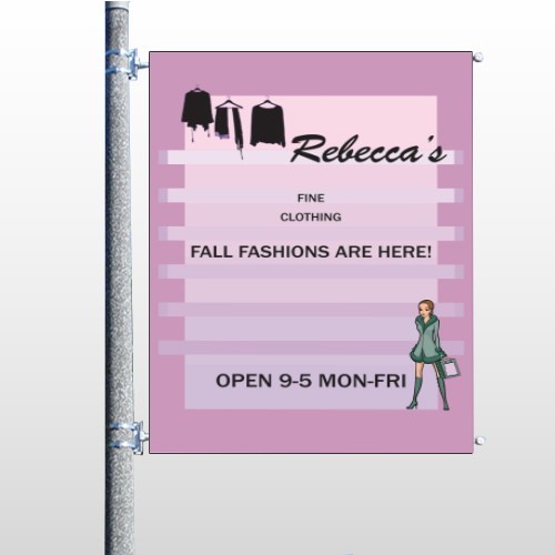 Fine Clothing 531 Pole Banner