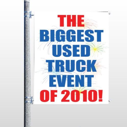 Fireworks 118 Pole Banner